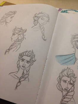 More Elsa sketches!