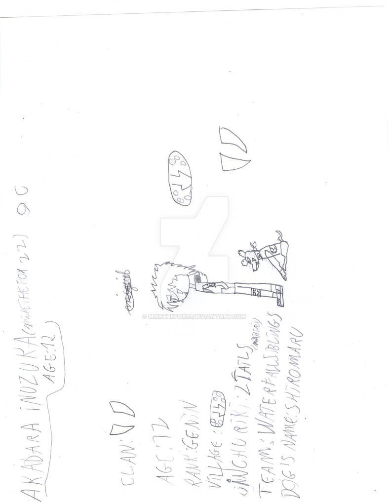 naruto oc akadara inuzuka by mikethefox22 on DeviantArt