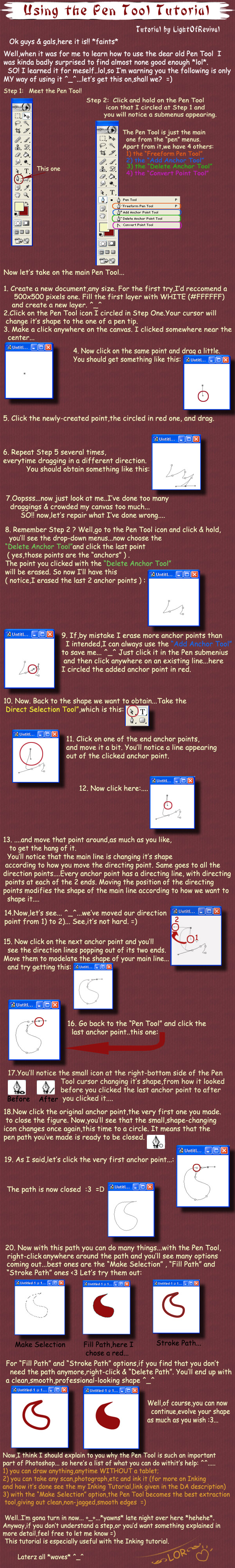 Using the Pen Tool Tutorial.