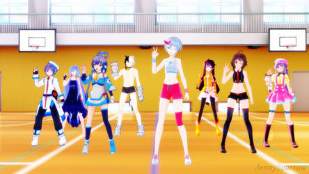 [MMD] Cha Cha Slide [Cardio Dance Workout]