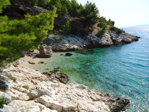 Beach in Dalmatia, Croatia