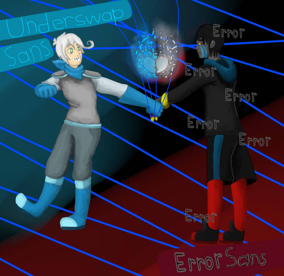 Underswap Sans x ErrorSans by DrawingsCuTe on DeviantArt