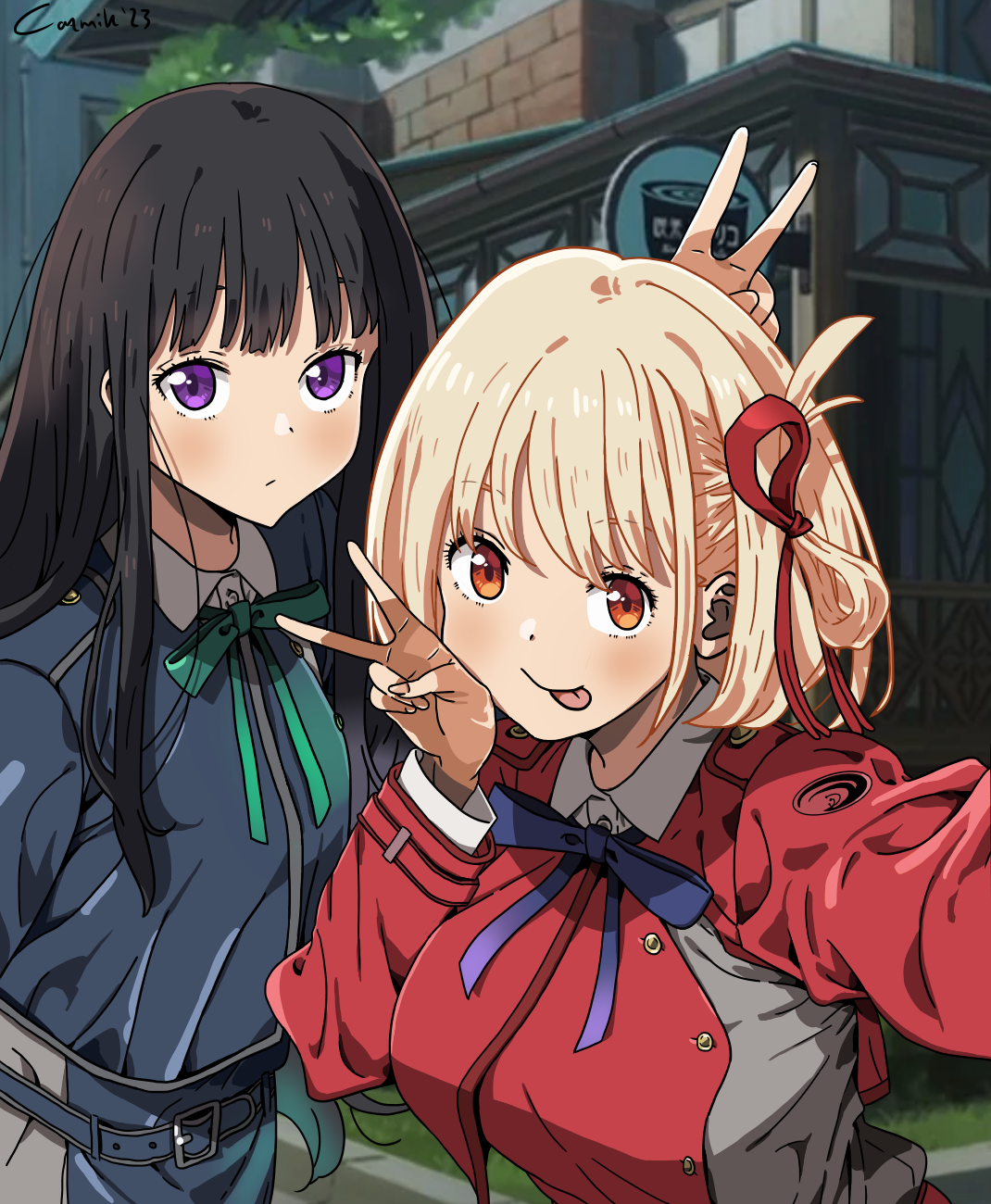 Animated Steam Artwork - Chisato and Takina by Sharky178 on DeviantArt