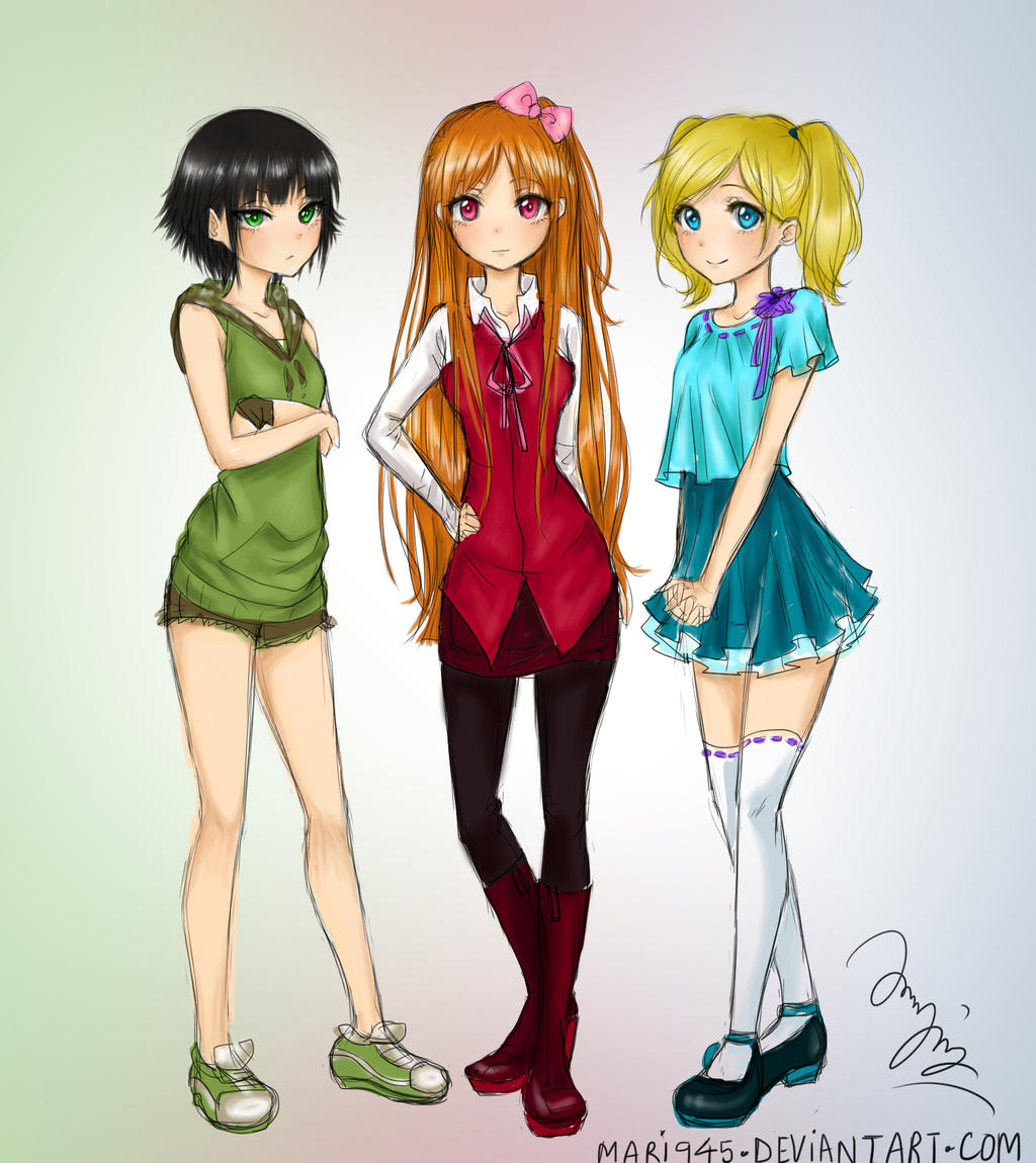 Power Puff Girls by Mari945 on DeviantArt Power Puff Girls by Mari945 on DeviantArt