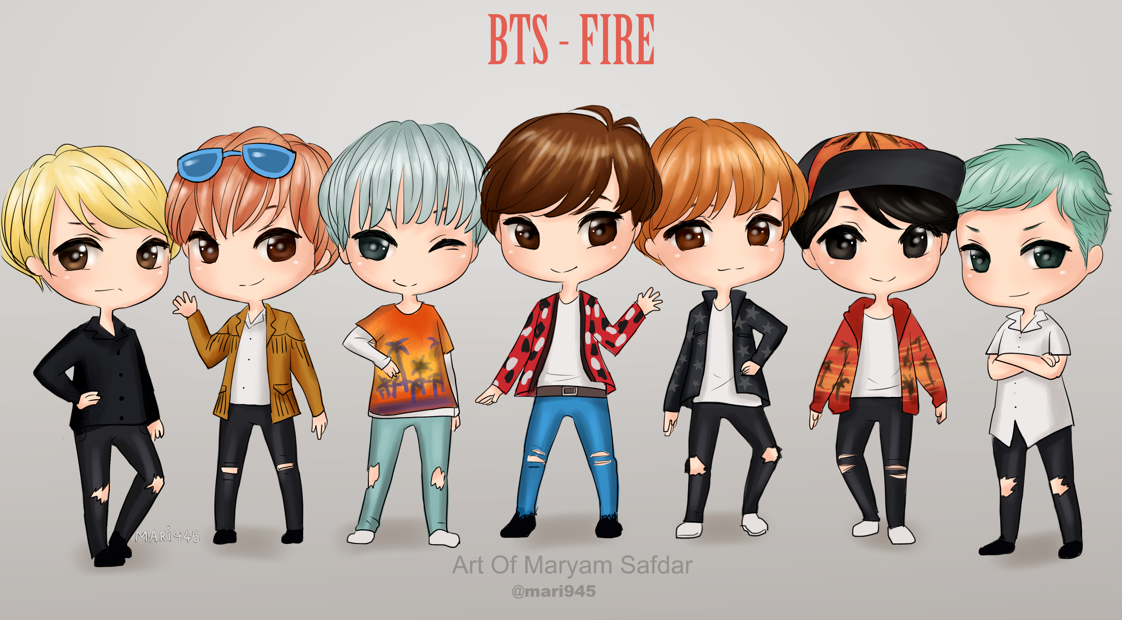  BTS  fire by Mari945 on DeviantArt