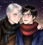 VIKTUURI in snow - yuri!!! on ice by Mari945