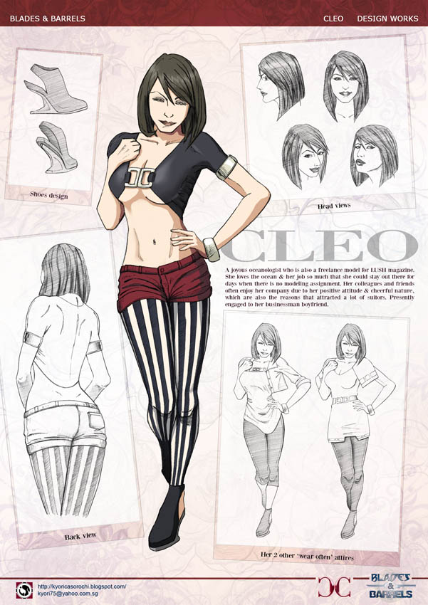 Cleo - design sheet