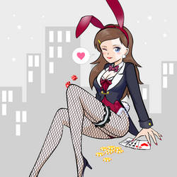 Mrs. Fighter anime playboy bunny