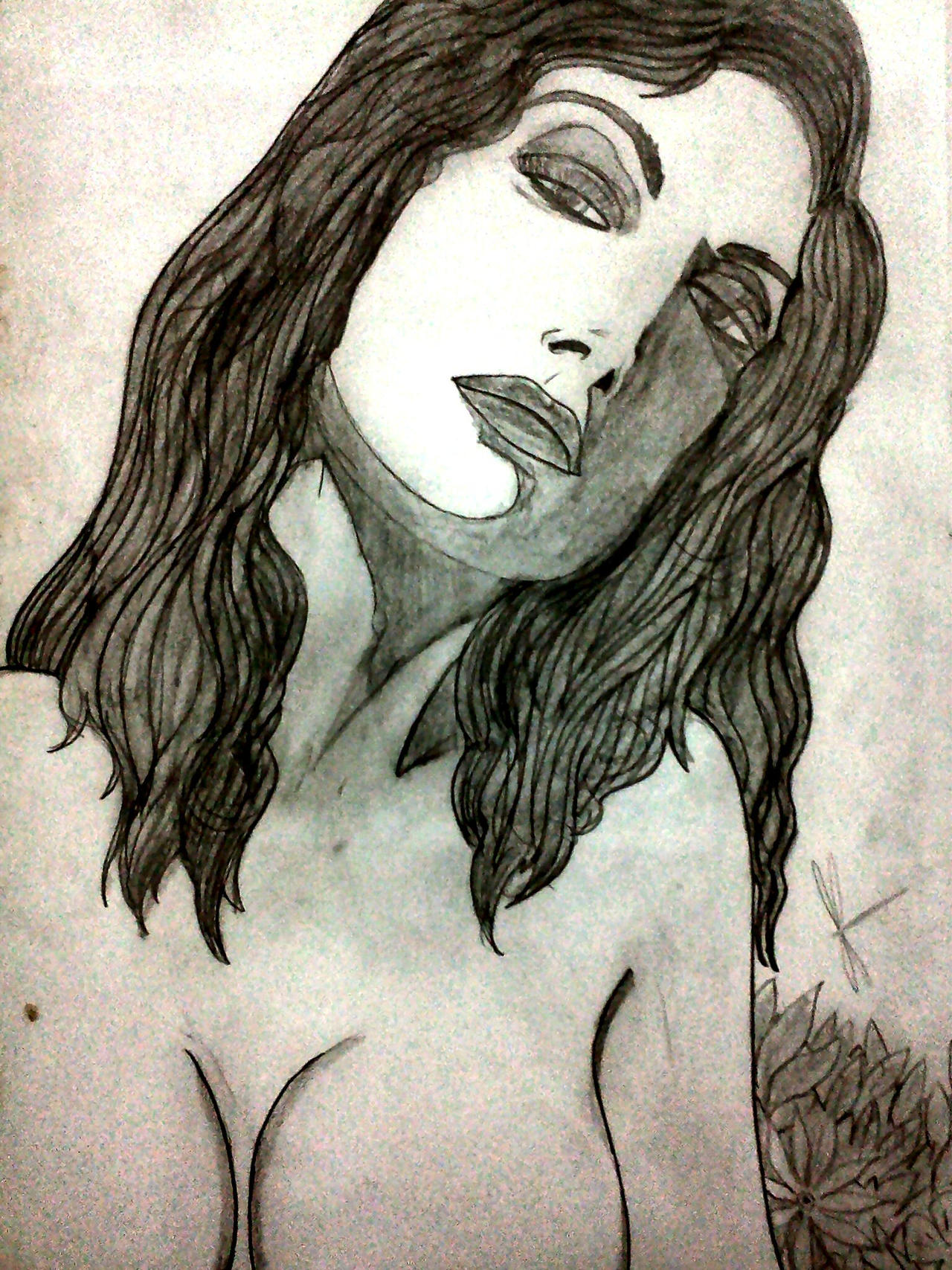 A woman sketch...