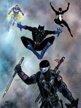 SnakeEyes/Black Panther/Spider-Man/Rom team-up!