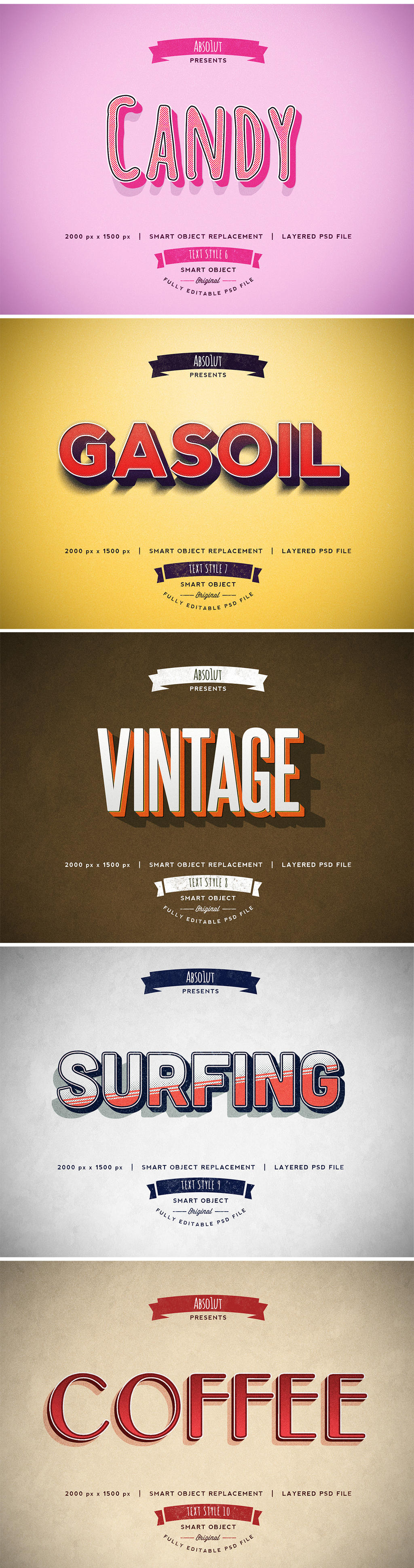 Retro Vintage Text Effects