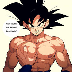 Feeling Goku's Pecs 