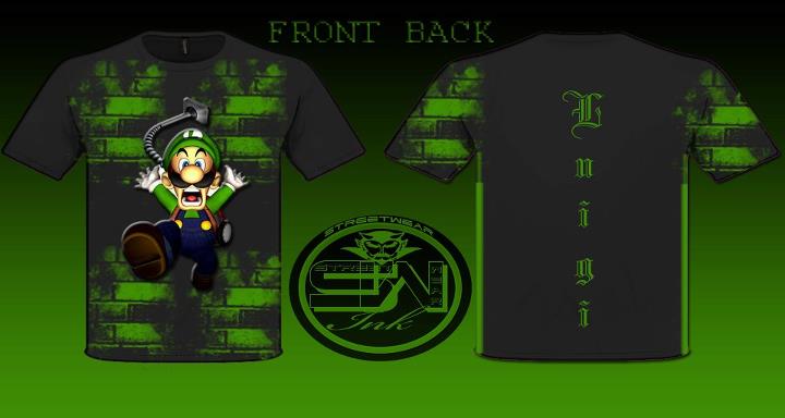 luigi t-shirt design