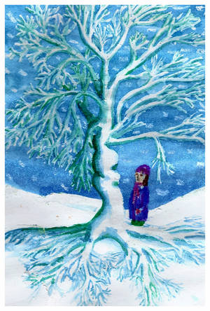 Winter Tree by Charlene-Art