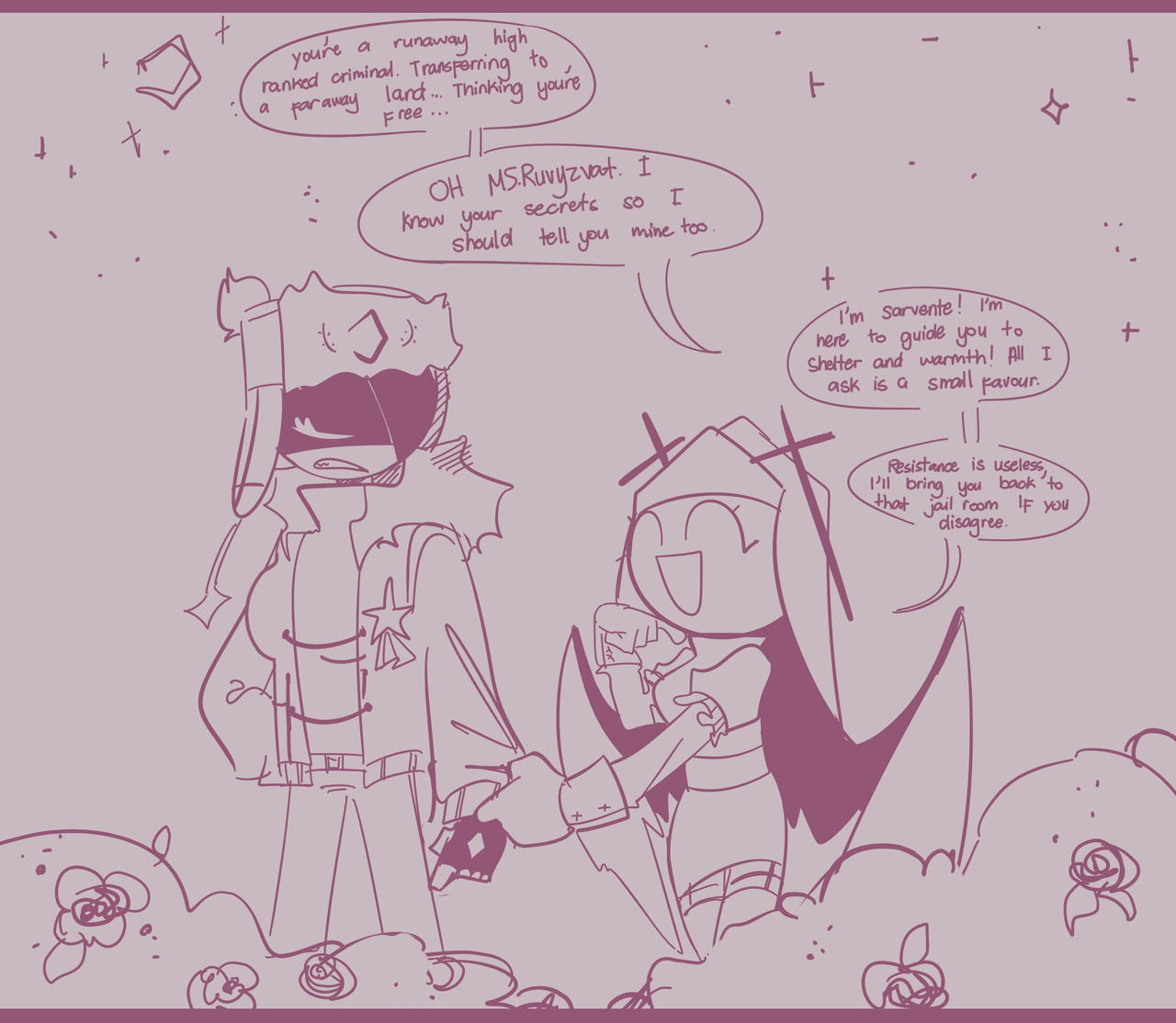 Sarvente And Genderbent Ruv Meeting Each Other. by Maddie7666 on DeviantArt