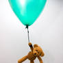 teddy bear flying balloon