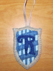 Felt Ravenclaw House Crest Ornament