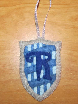 Felt Ravenclaw House Crest Ornament