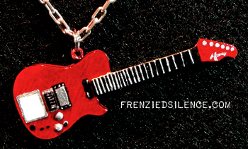 Matt Bellamy Red Carbon guitar pendant