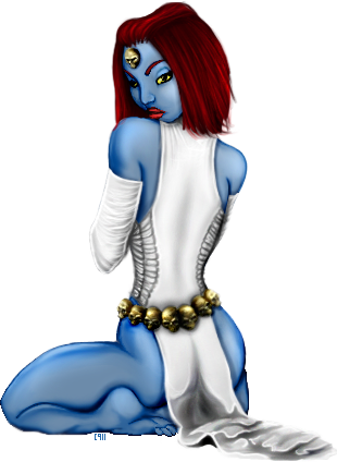 Mystique pose