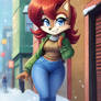 Sally strolling through a winter wonderland 13