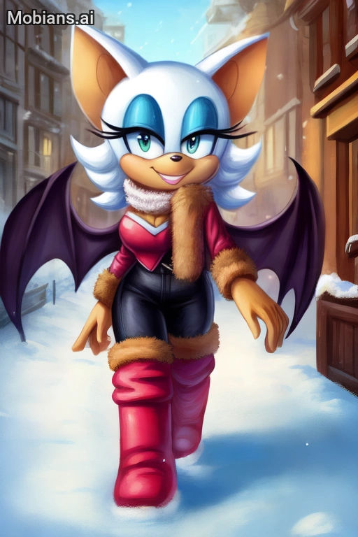 Fallnightwolf Rouge Rouge strolling through a winter wonderland 2 by hugotopdog on DeviantArt
