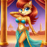 Sally Acorn as Arabian Belly Dancer