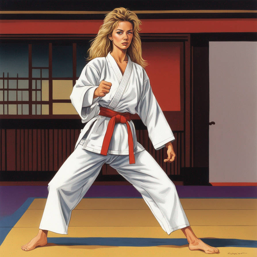 1990s Karate Woman