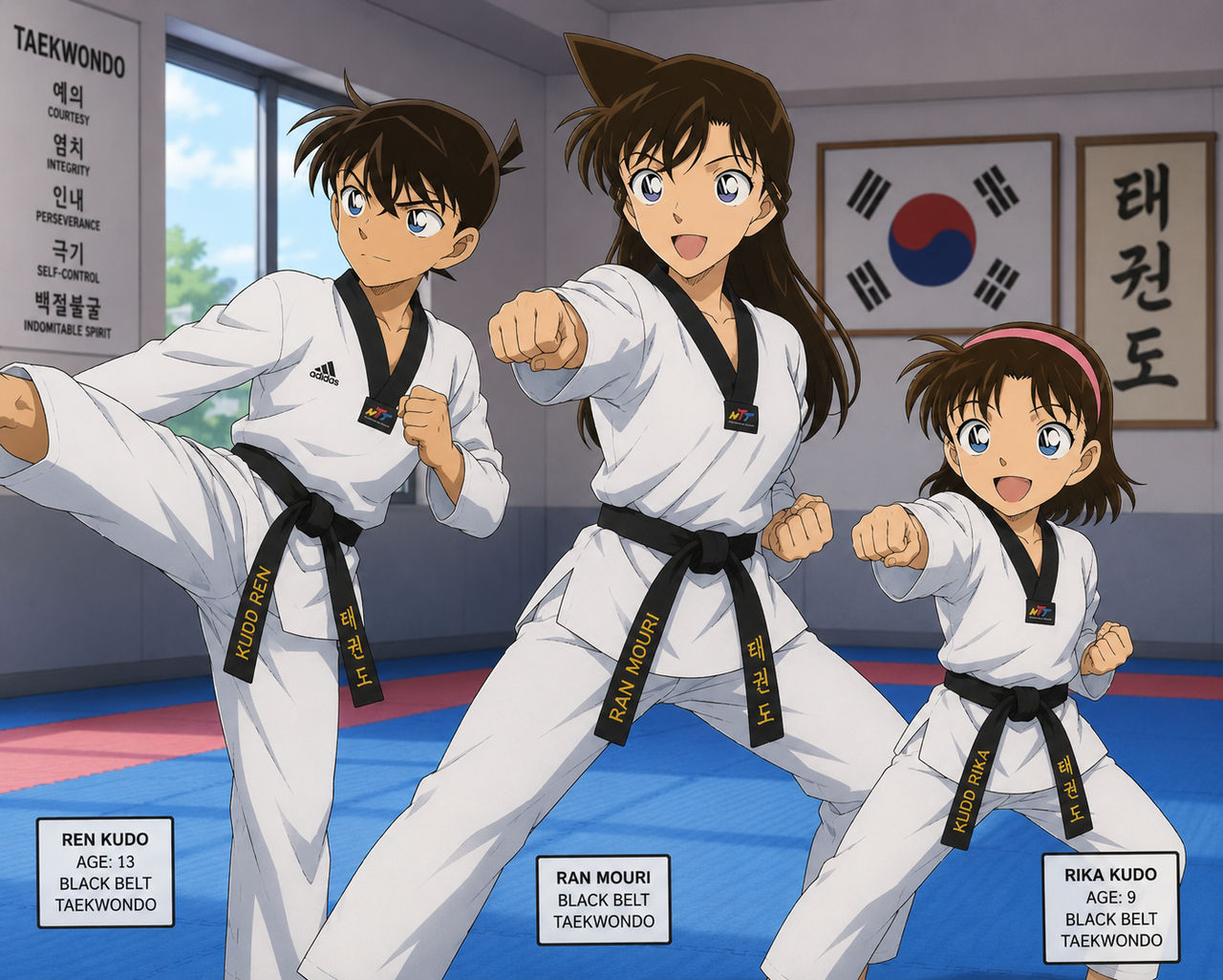 Who Ran Over Rika Ran Mouri and her Children, Ren and Rika doing TKD by ZacharyCockerham ...