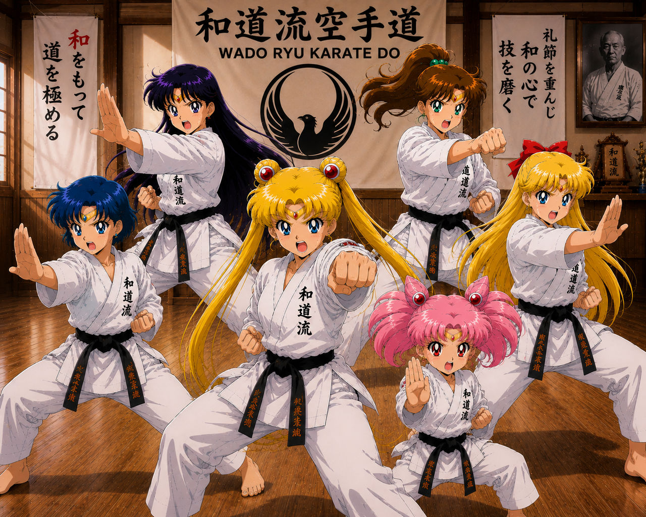 Wadu Ryu Usagi Tsukino and Company doing Wado Ryu Karate by ZacharyCockerham on ...