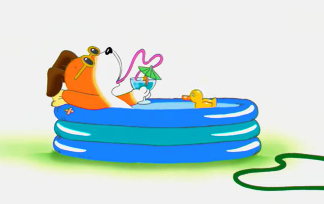 Kipper Inflated Kipper Enjoying his Paddling Pool by MMMarconi127 on DeviantArt