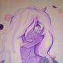 Amethyst painting unfinished