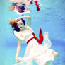 floating on water