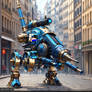 Steampunk walking tank mech 20240320