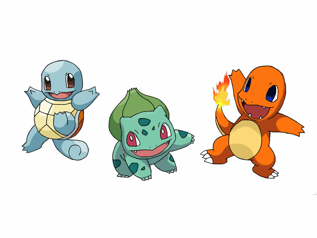Original starter Pokemon fan art! by RiverRei on DeviantArt