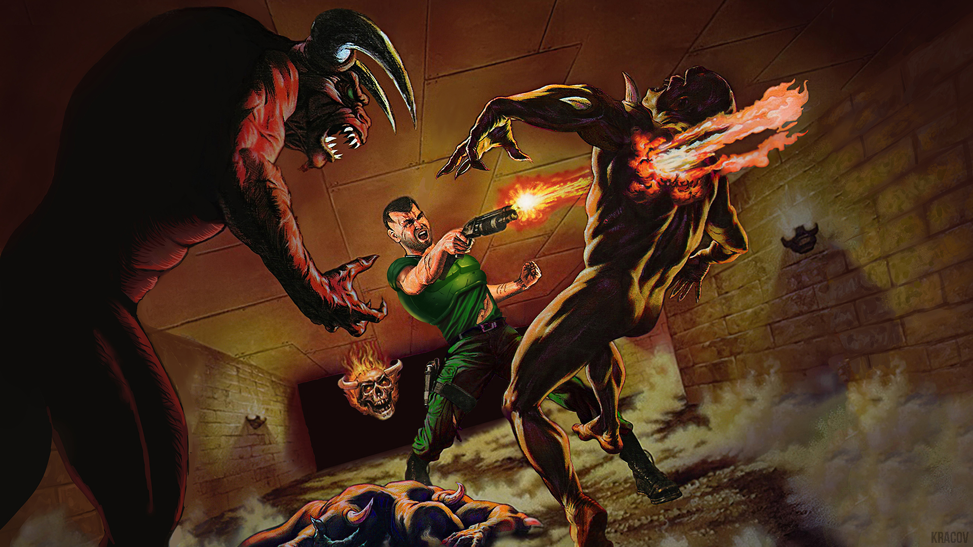 Doom PSX Cover edit by Kracov on DeviantArt