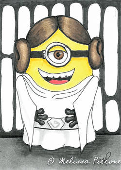 Starwars Minions ATC sketchcard