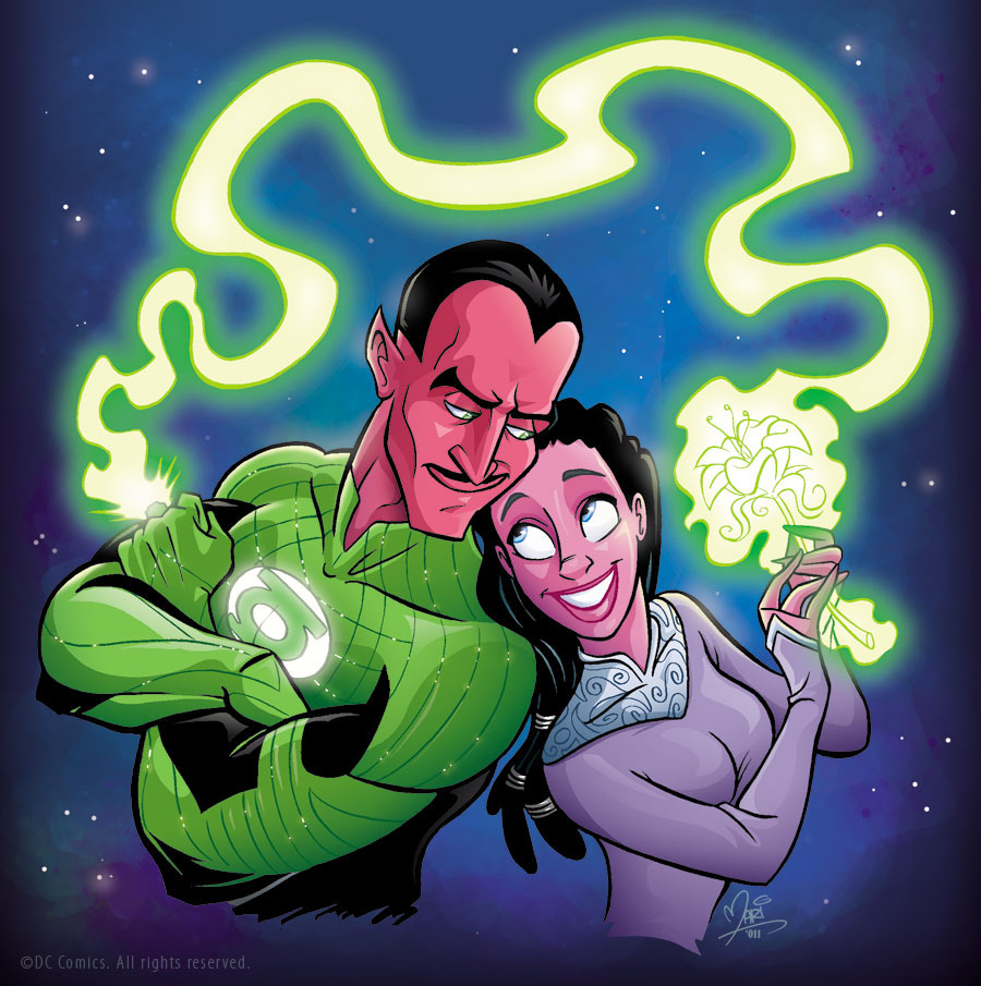 Sinestro and Arin Sur