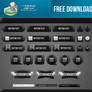 FREE DOWNLOAD Carbon Web Elements and Buttons