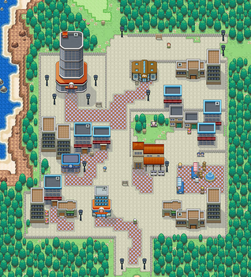 Hoenn Remake: Rustboro City by Yuysusl on DeviantArt