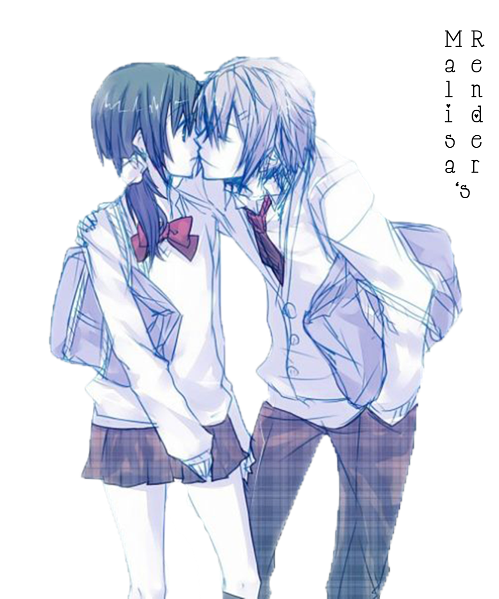 Render #01 Anime couple blue by malisaalison98 on DeviantArt