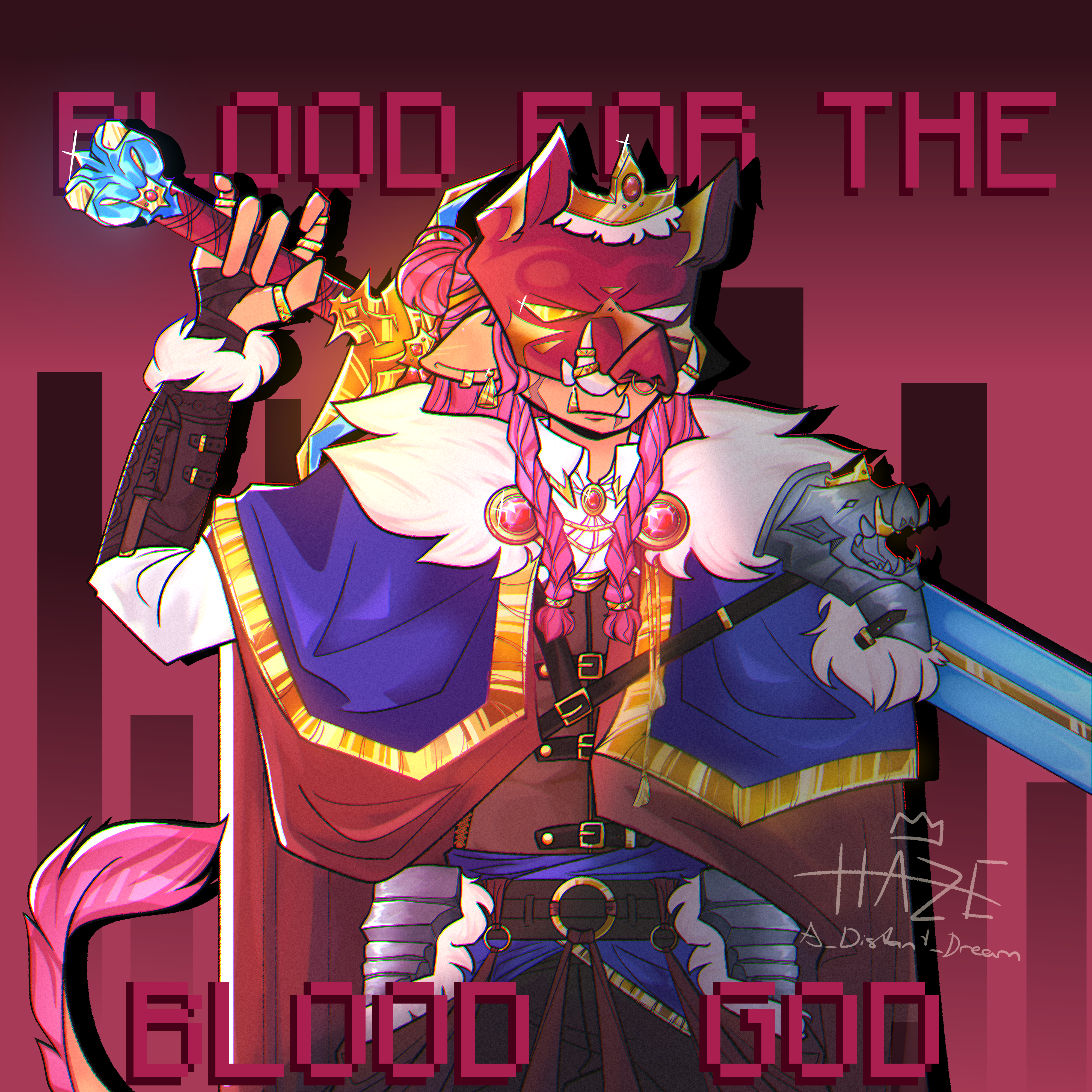 Rest easy, blood god (RIP Technoblade) by StrawberryCreamUwU on DeviantArt