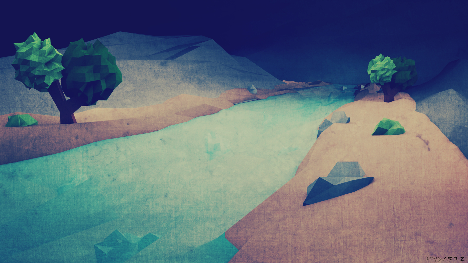 Low Poly Mystic River.