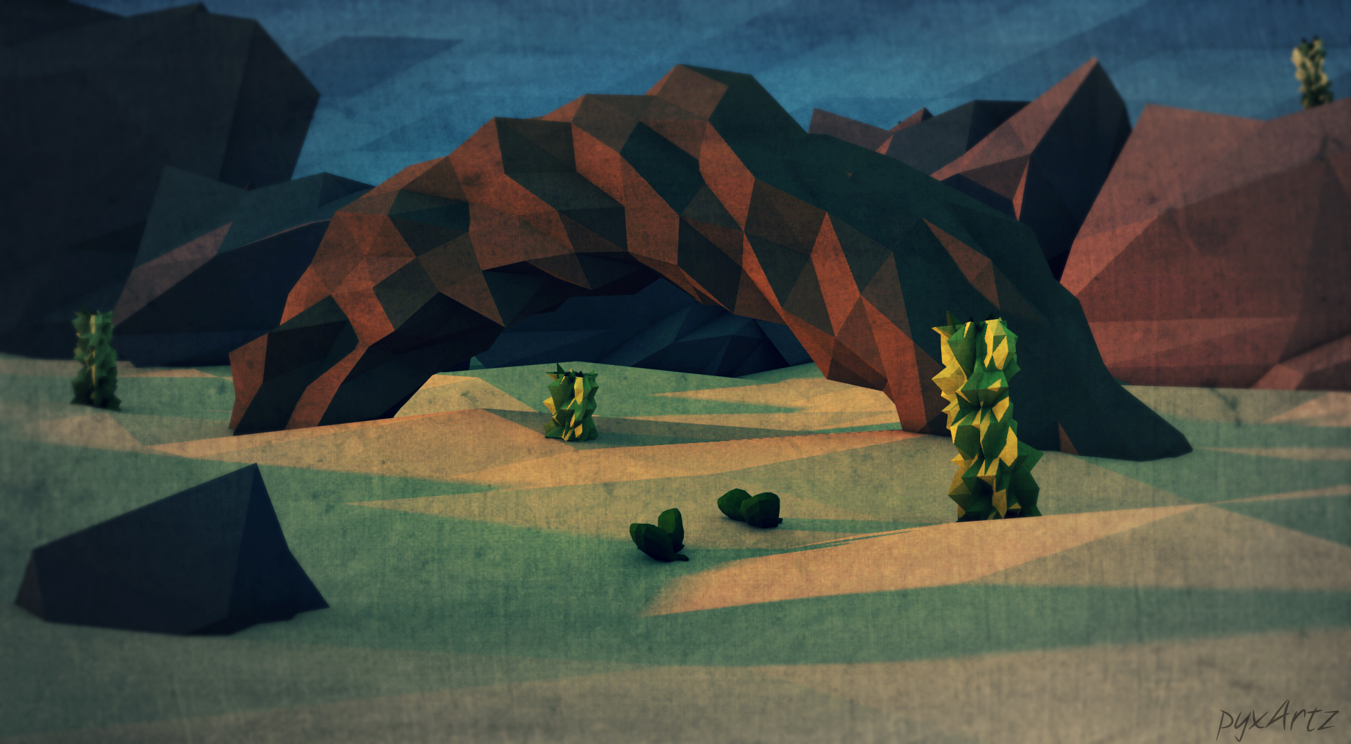 Low Poly Desert.