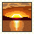 Pixel Sunset Stamp