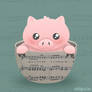 Sheet Music Piggy