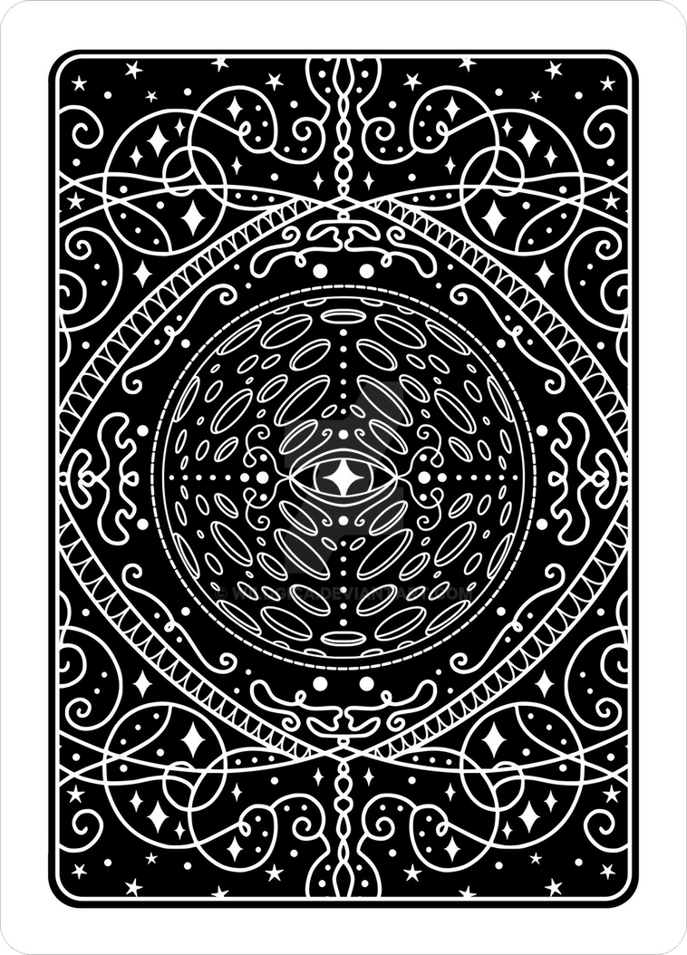 Magic Card Backing Vector Luna Card Back Design for Magic Cards by wildgica on DeviantArt