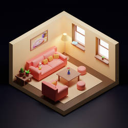 Pink Sofa Room