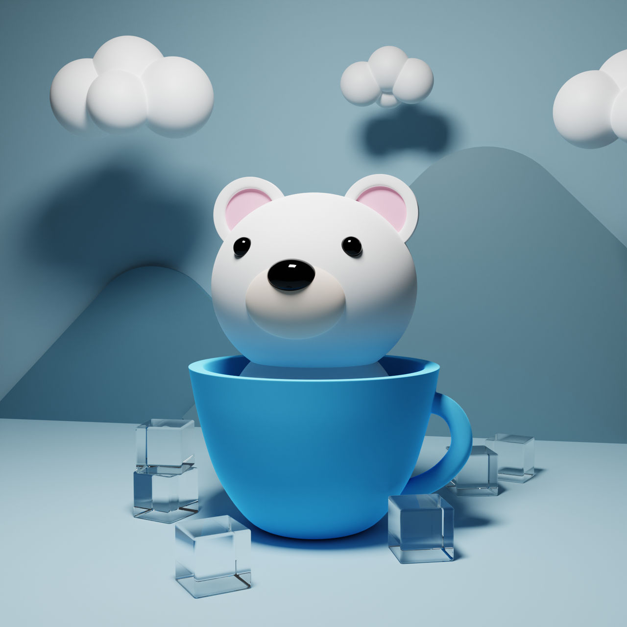Bears In Cups #1 – Polar Bear