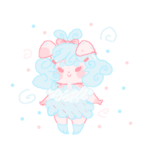 Cotton Candy Rabbit Girl Adoptable